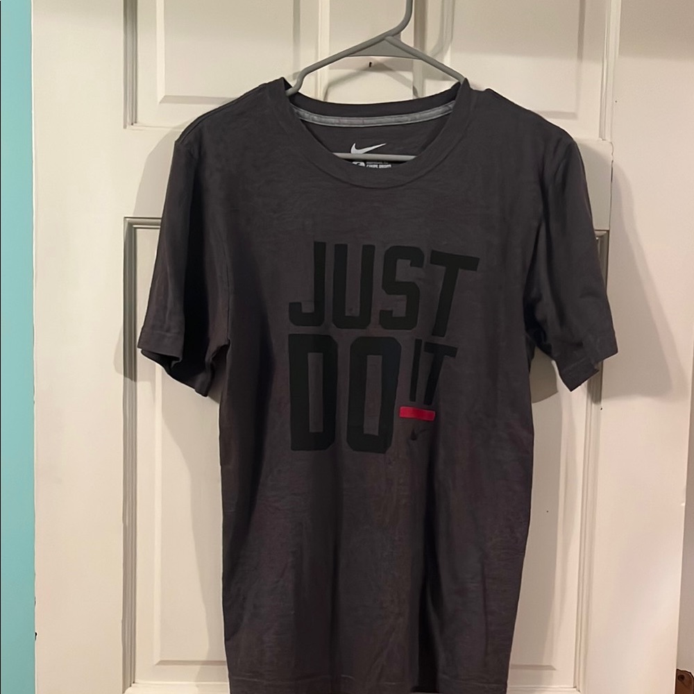Nike Men's Dark Gray Just Do It Tee